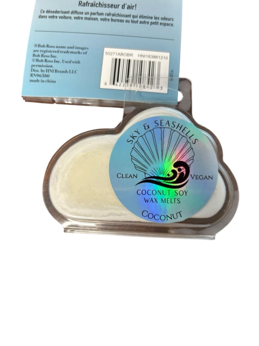Bob Ross Bundle - Socks, 3pk Air freshner, happy cloud wax melt - Picture 5 of 7